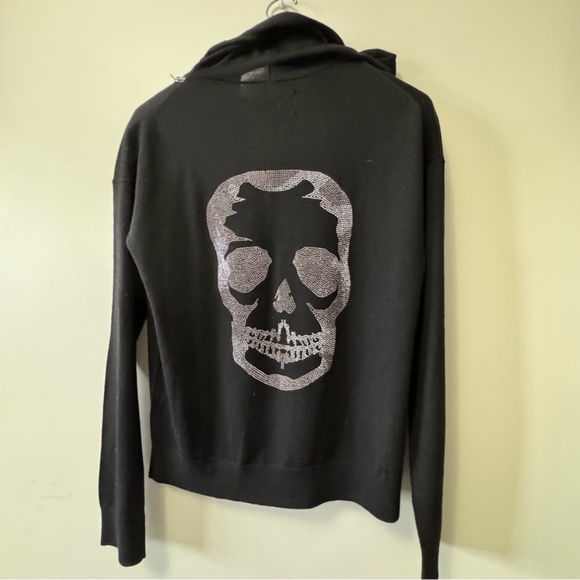 Zadig and Voltaire Zipped Up Hooded Fine Merino Wool sweater small - Picture 3 of 16